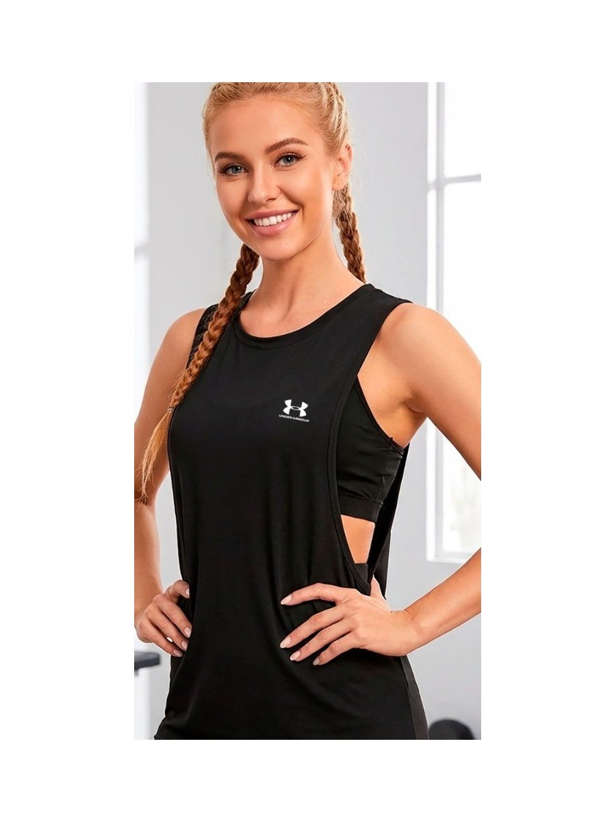Top Deportivo Under Armour – Negro Malla